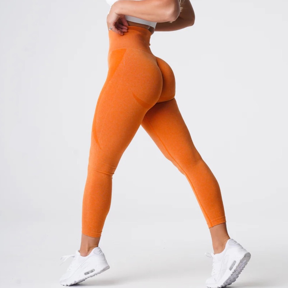 Burnt Orange Contour Seamless Leggings